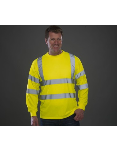 Y-HVJ420-Hi-Vis Long Sleeve T-Shirt